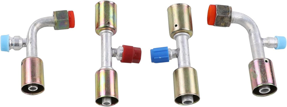 25PCS Air Conditioning Hose and Fitting Kit Includes 6.5ft #6#8#10 AC Hoses a...