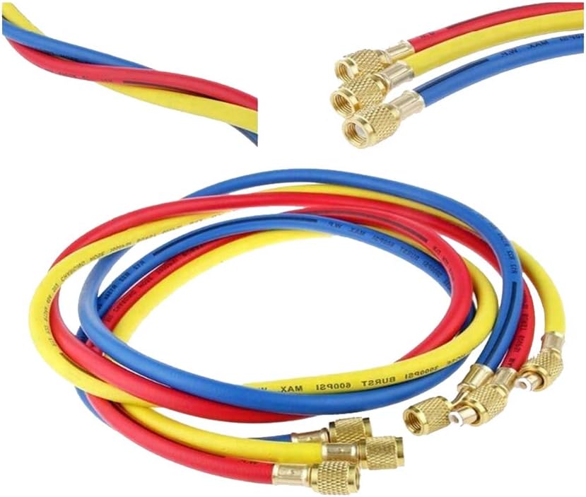 Beduan AC Charging Hose 1/4" SAE Flare Thread HVAC Air Condition Refrige...