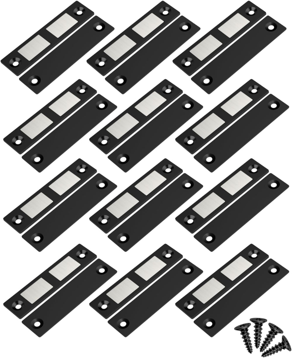 Jiayi 30 Lb Ultra Thin Cabinet Drawer Door Magnets, 12 Pack Magnetic Cabinet ...