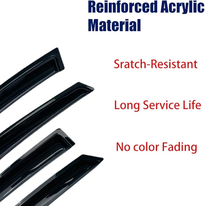 Rainproof Side Window Wind Deflectors (2PCS)