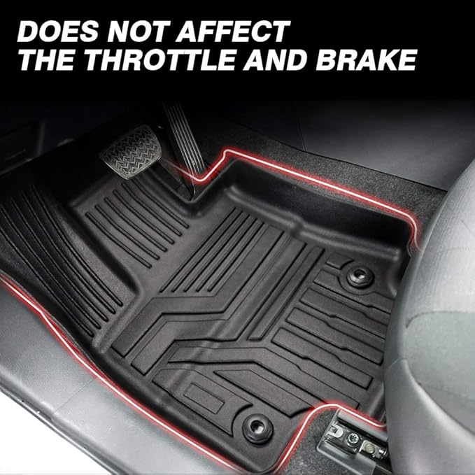 Powerty Floor Mats for 2019-2024 2025 Toyota RAV4 Accessories All Weather Floor