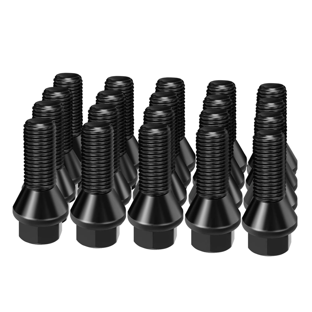 Dynofit 14x1.5 Lug Bolts Compatible with Audi A3 A4 A1 A8,27mm Shank Conical ...