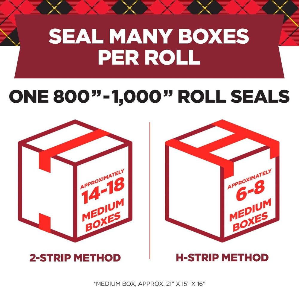 Scotch Secure Seal Ultra Clear Packaging Tape, 6 Rolls Clear Packing Tape for...