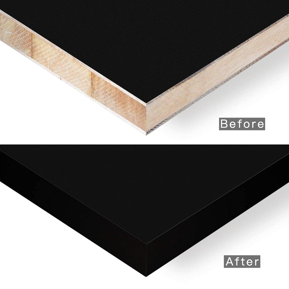 Black Edge Banding, 1/2 inch x 100ft roll of Veneer Edge Banding -Pre-glued F...