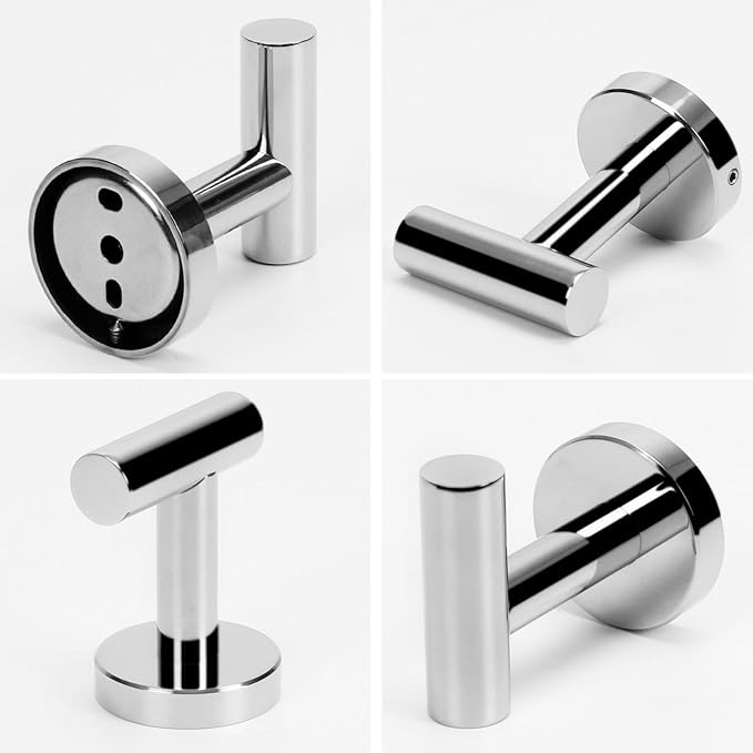 NearMoon Bath Towel Hooks- SUS 304 Stainless Steel Robe Hook Holder, Heavy Du...