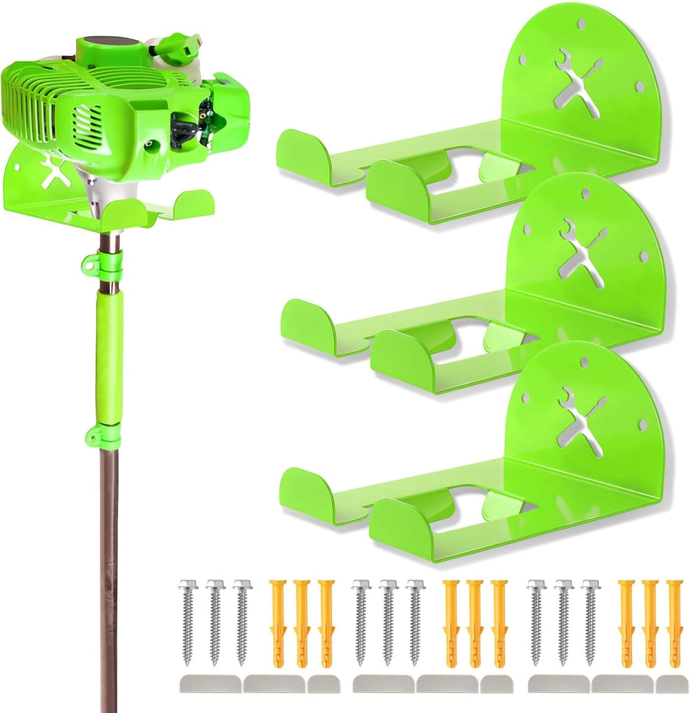 Upgraded Trimmer Rack Wall Mount - 8" Heavy Duty Weed Eater Hanger for G...