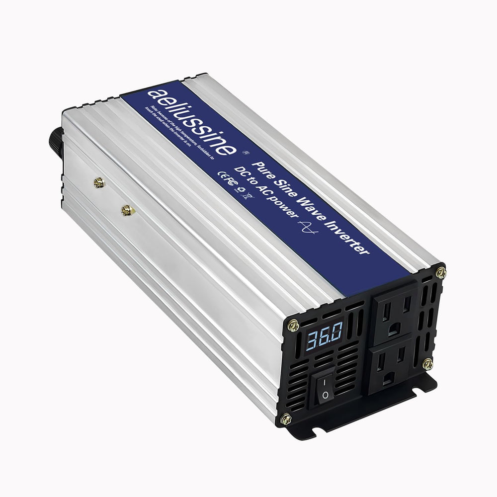 800W Pure Sine Wave Inverter-36V DC to 110V 120V AC Power Converter