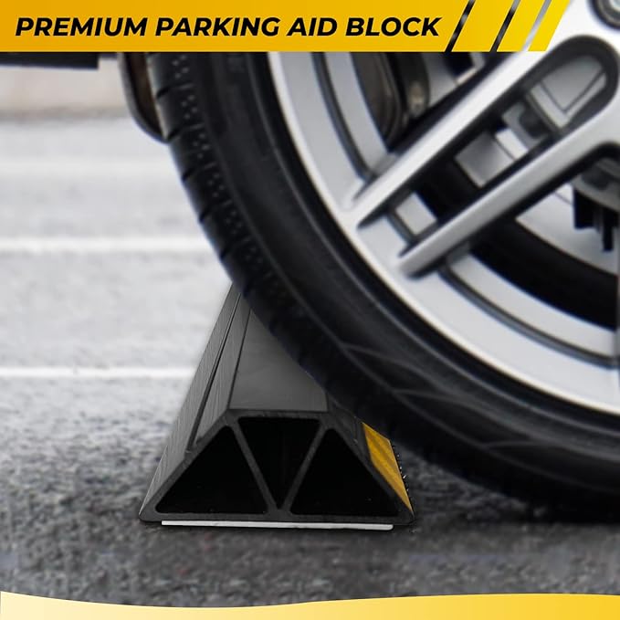 (New Updated 18" 2 Packs Heavy Duty Parking Stopper