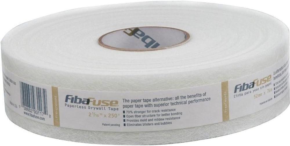 Saint Gobain ADFORS FibaFuse Paperless Drywall Joint Tape, 2-1/16 in x 250 ft...