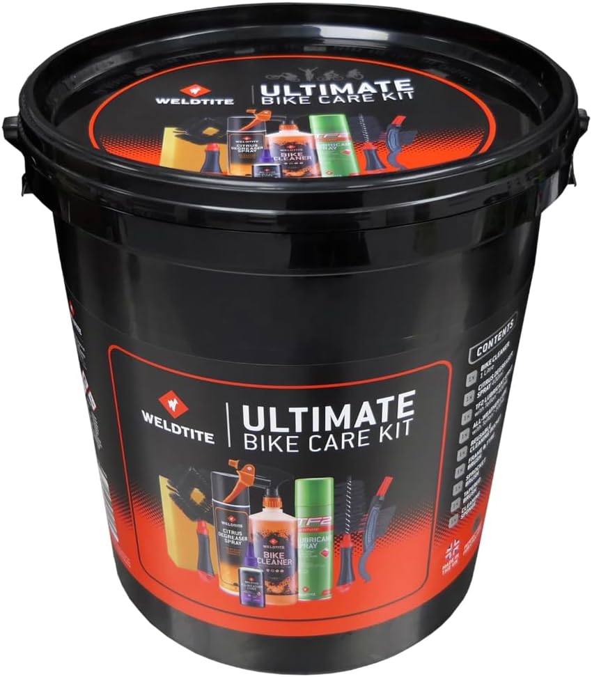 WELDTITE Ultimate 9-in-1 Bike Care Kit, Including 12L Bucket