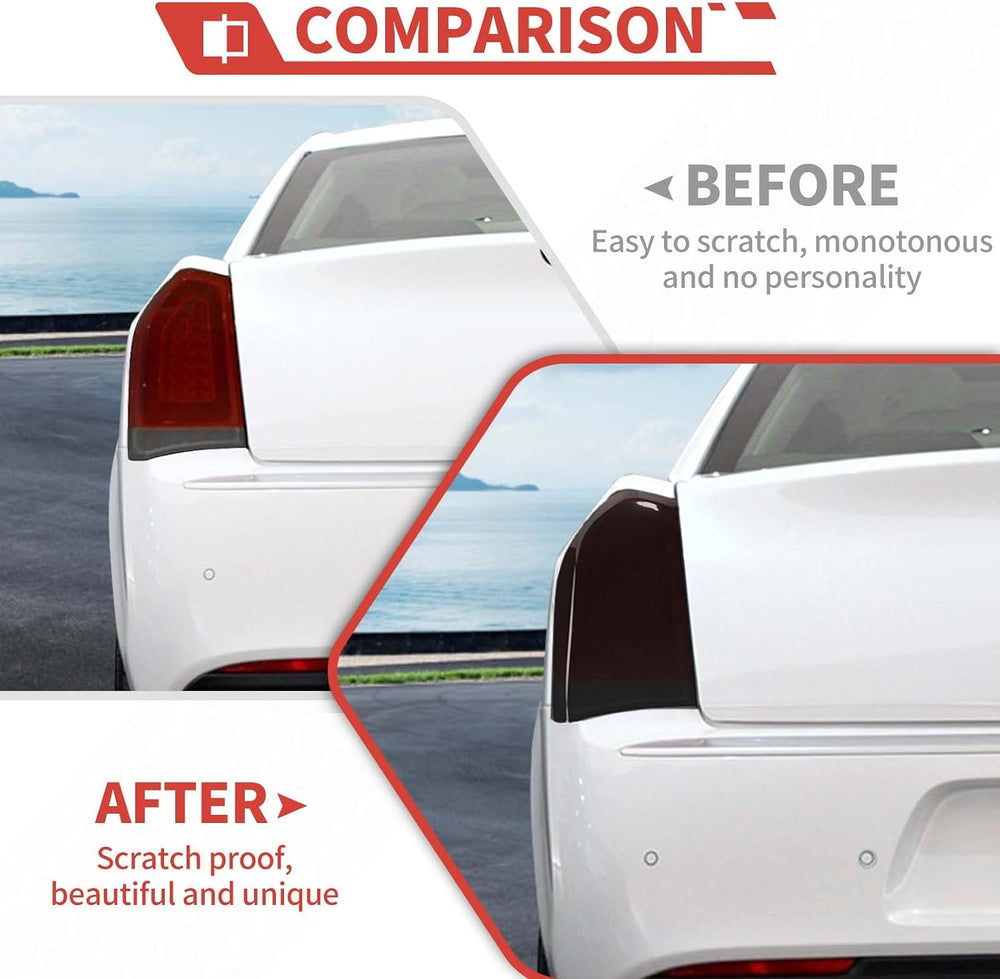 Tail Light Lamp Cover Guard Blackout Kit Exterior Accessories Compatible with...
