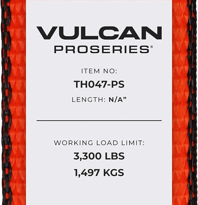 VULCAN Car Tie Down with Snap Hook (4 Pack)