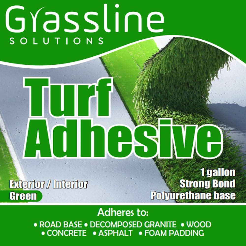 Synthetic Grass Adhesive - 1 Gallon - Color Green - Single Part Polyurethane ...