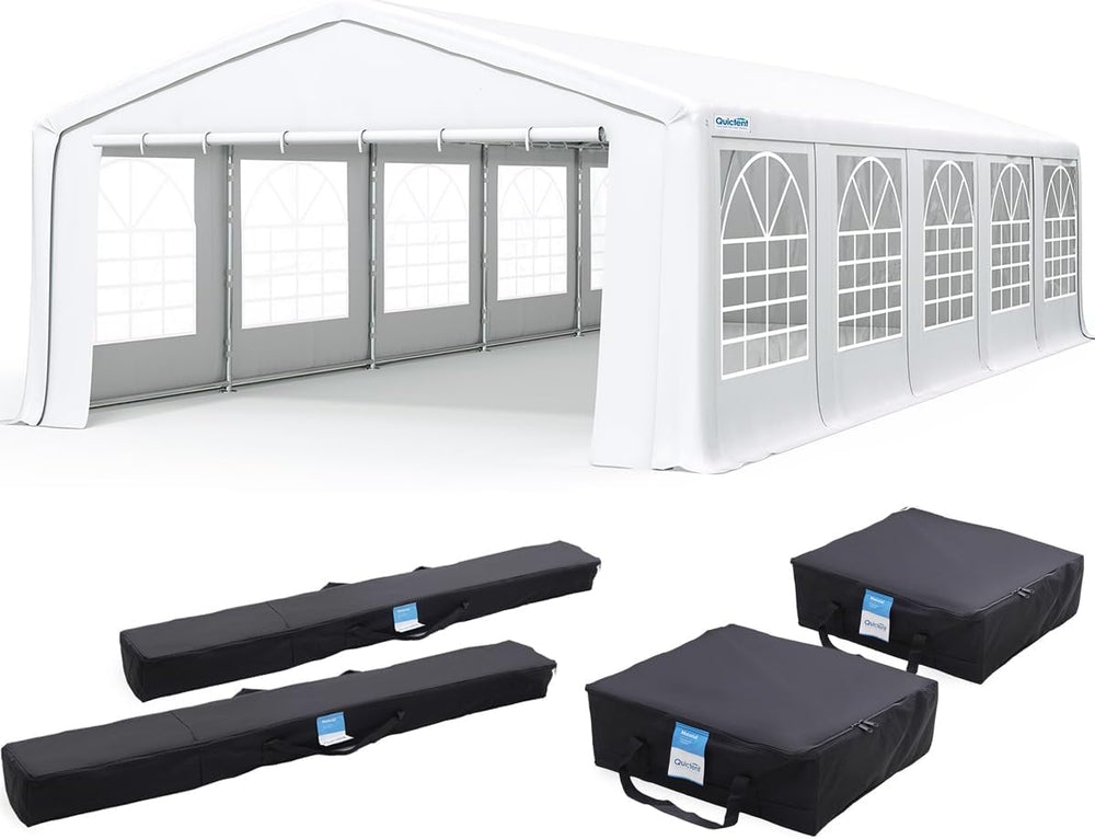 Quictent Premium 20x32 Reinforced Heavy Duty Party Tent with 5 Storage Bags