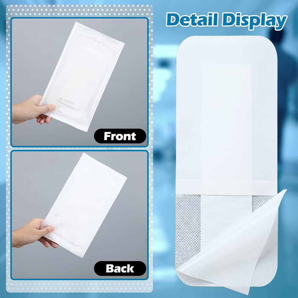 Nuanchu 60 Pcs Waterproof Adhesive Border Protective Covers, 4 x 10 Inch