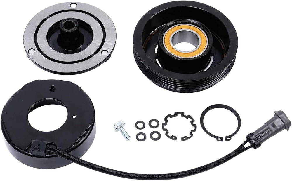 AC Compressor Clutch Kit Fit for Silverado 1500 2500 HD, Tahoe, Suburban, Exp...