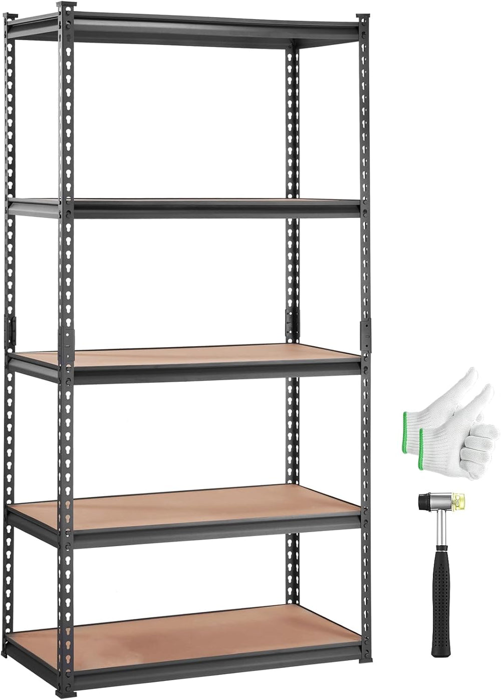 VEVOR Storage Shelves 5-Tier Adjustable 2000 lbs 36"x18"x72" S...