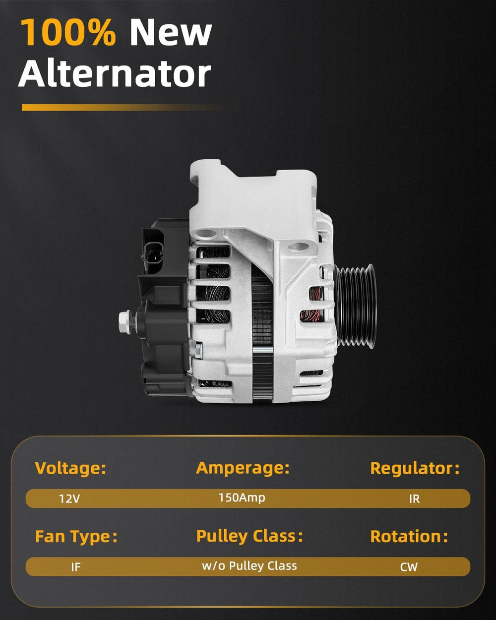 OCPTY Alternator for Chevrolet Equinox 10-12,for Impala 12-16