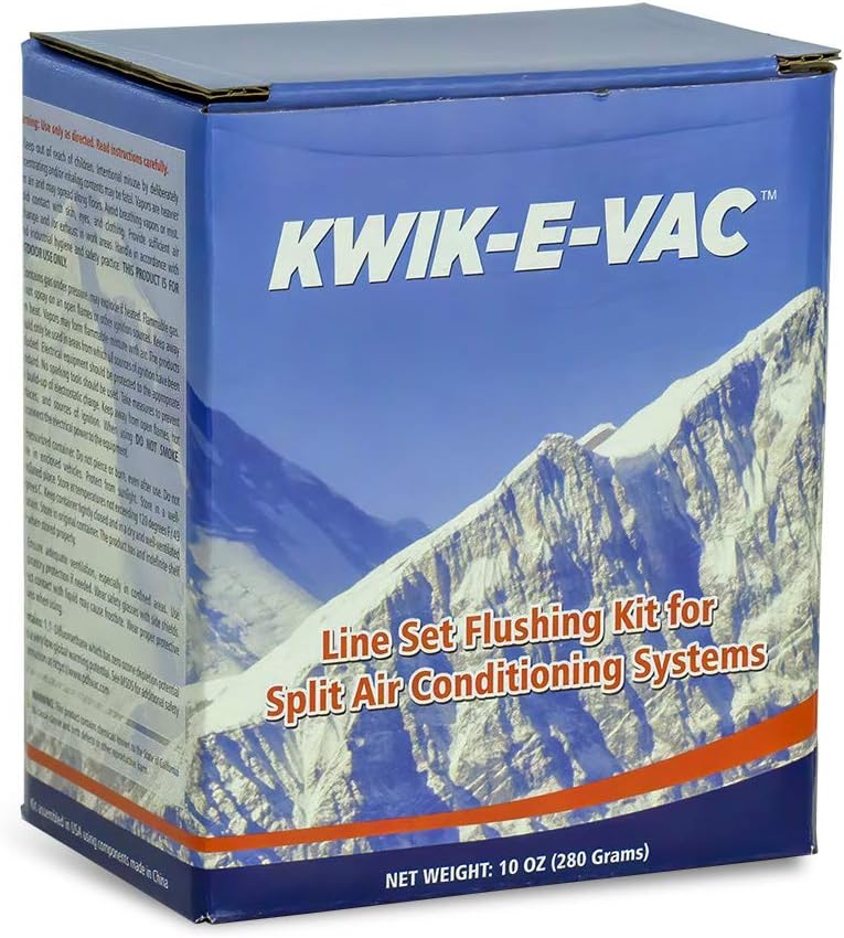 KWIK-E-VAC Line Set Flushing Kit Installation Simplifier for Mini Split Air C...