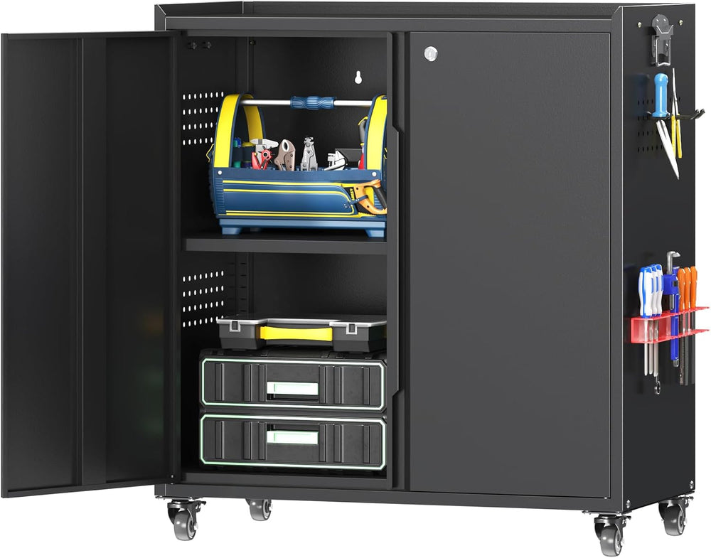 34" Metal Garage Storage Cabinet