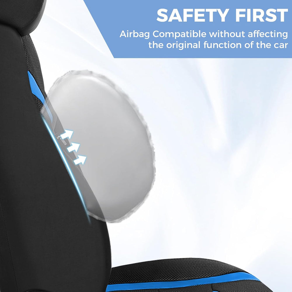 Front Car Seat Covers Air Cool Mesh Thick Car Seat Covers Car Seat Protectors...