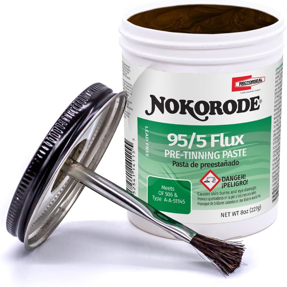 Rectorseal Nokorode 14115 Pre-Tinning Paste, Cleans, Fluxes, and Pre-Tins, Pl...