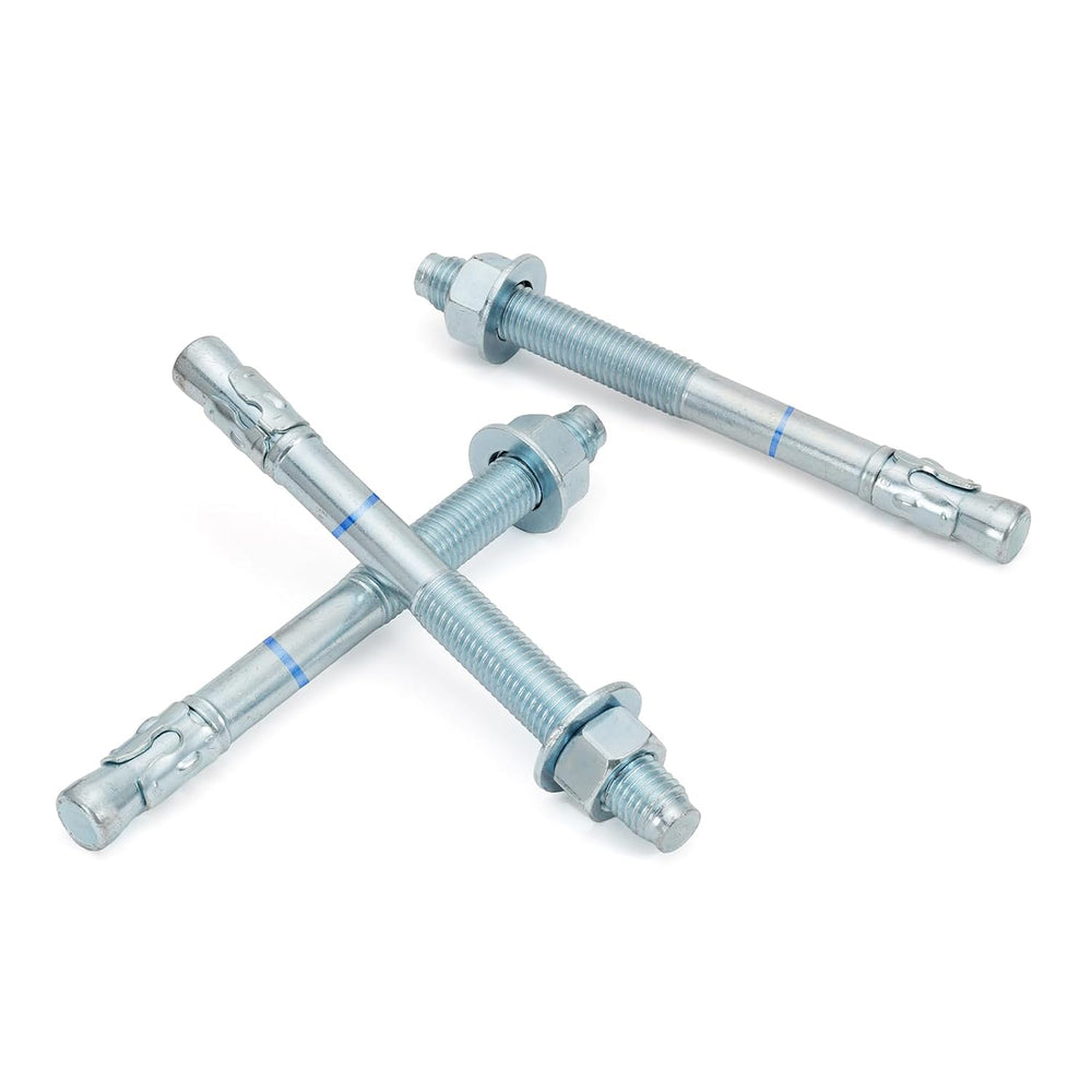 5/8" x 10" Concrete Anchors (10 Pack) 5/8 inch Wedge Anchors Bolts ...