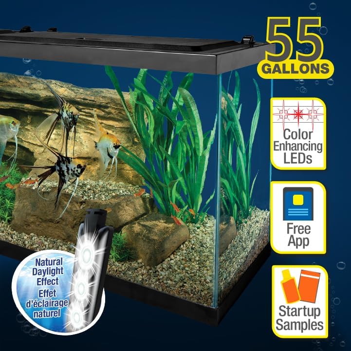 Tetra LED 55 Gallon Complete Fish Tank Kit for Freshwater Fish