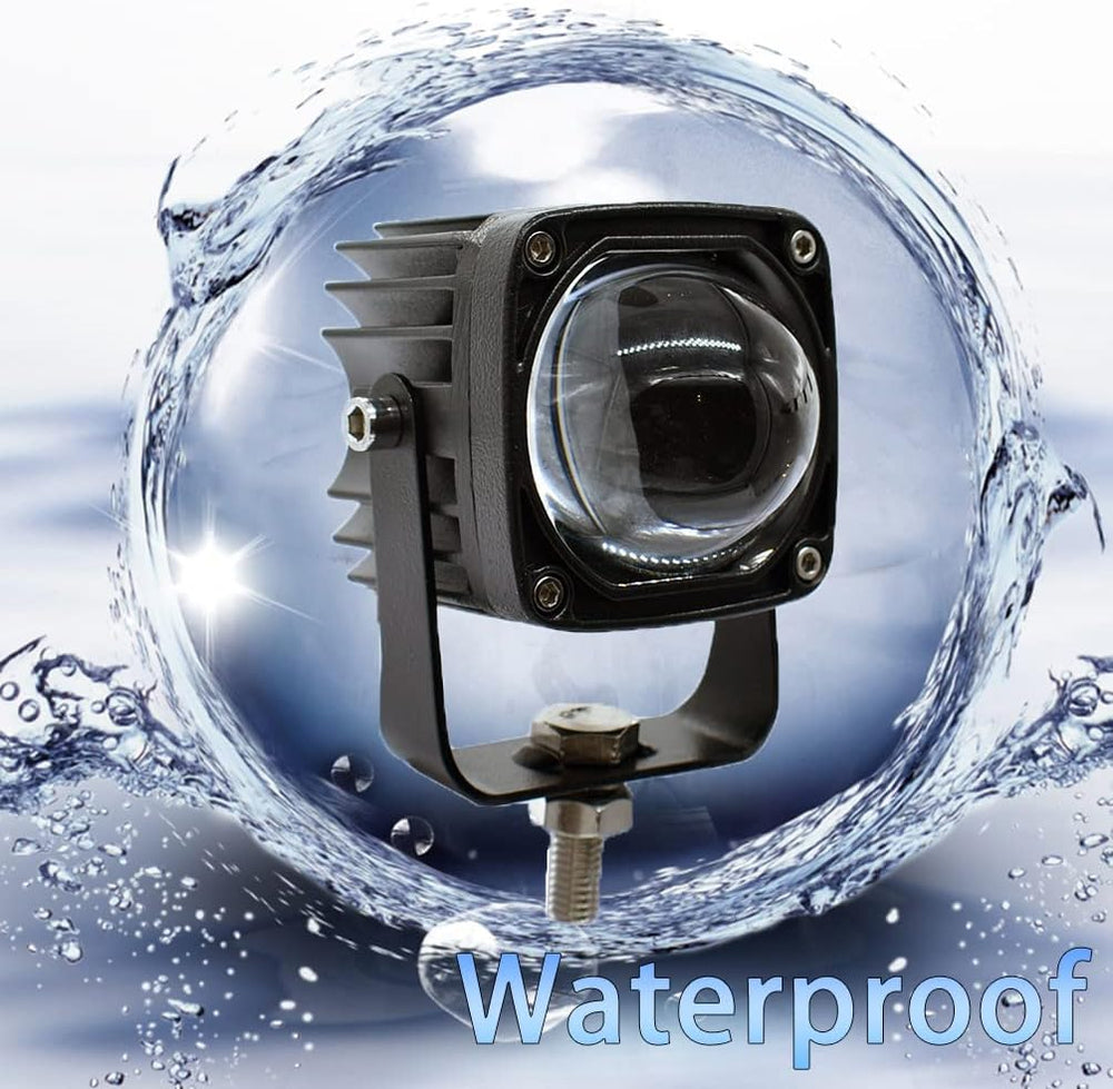 2 Inch 60W 8D Lens Led Work Light 6000K White 3800K Yellow Driving Light Fog ...