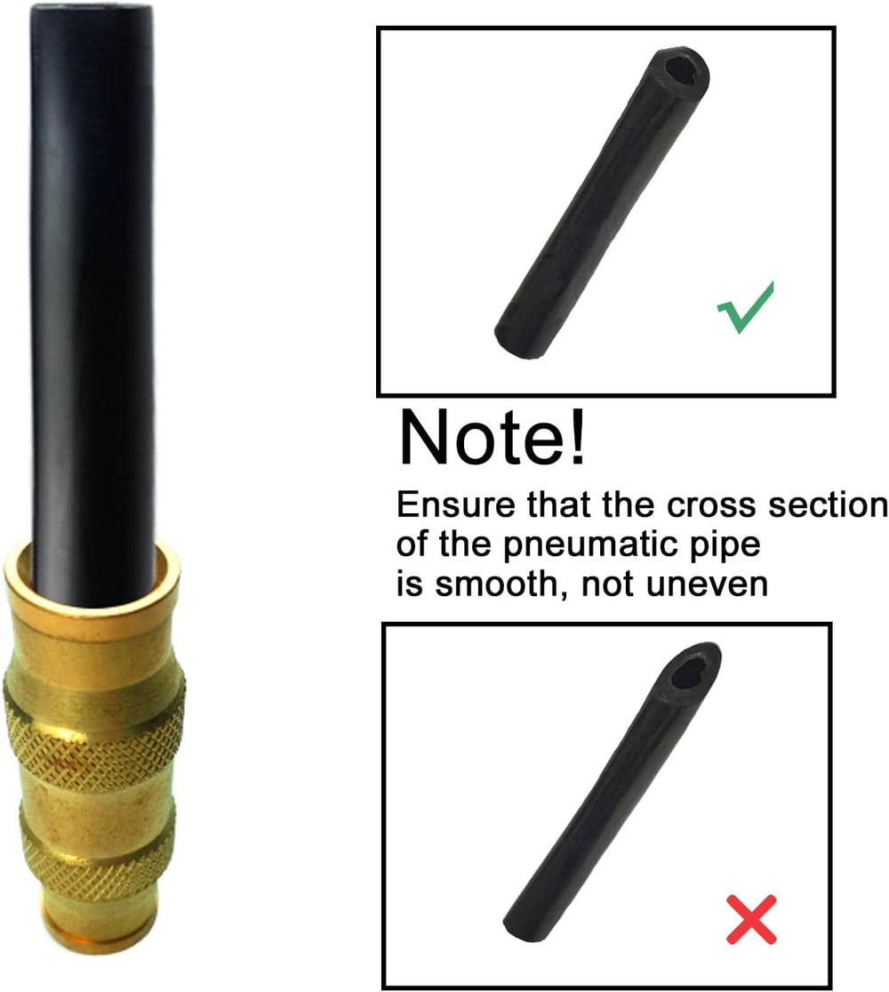 5/8" Tube OD Push-to-Connect Pneumatic Fittings Set - DOT Air Brake Line...