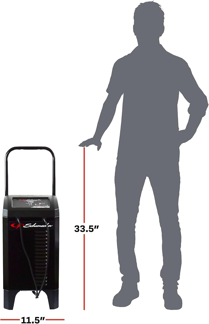 Schumacher Electric 4-in-1 Wheeled Battery Charger, Maintainer, and Engine