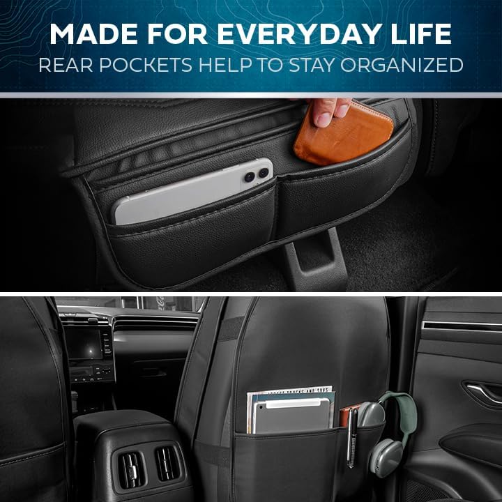 MotorBox Cabin King Black Label Napa Leather Seat Covers for Trucks & Cars