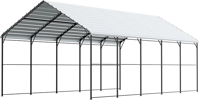 VEVOR Heavy Duty Metal Carport, Car Tent Garage Shade