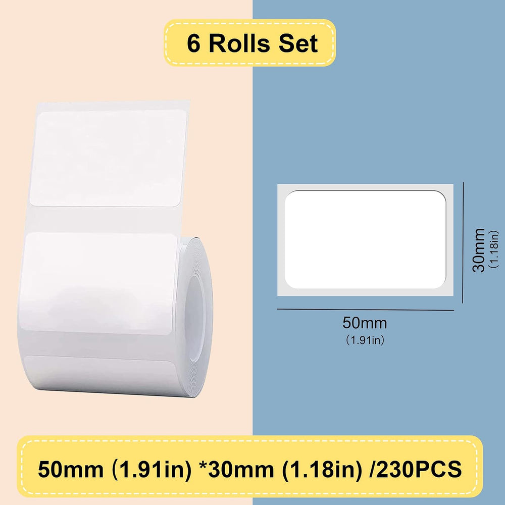 Thermal Labels Maker Tapes for B21/B3S/B1 Printer,1.91" X 1.18" (50...