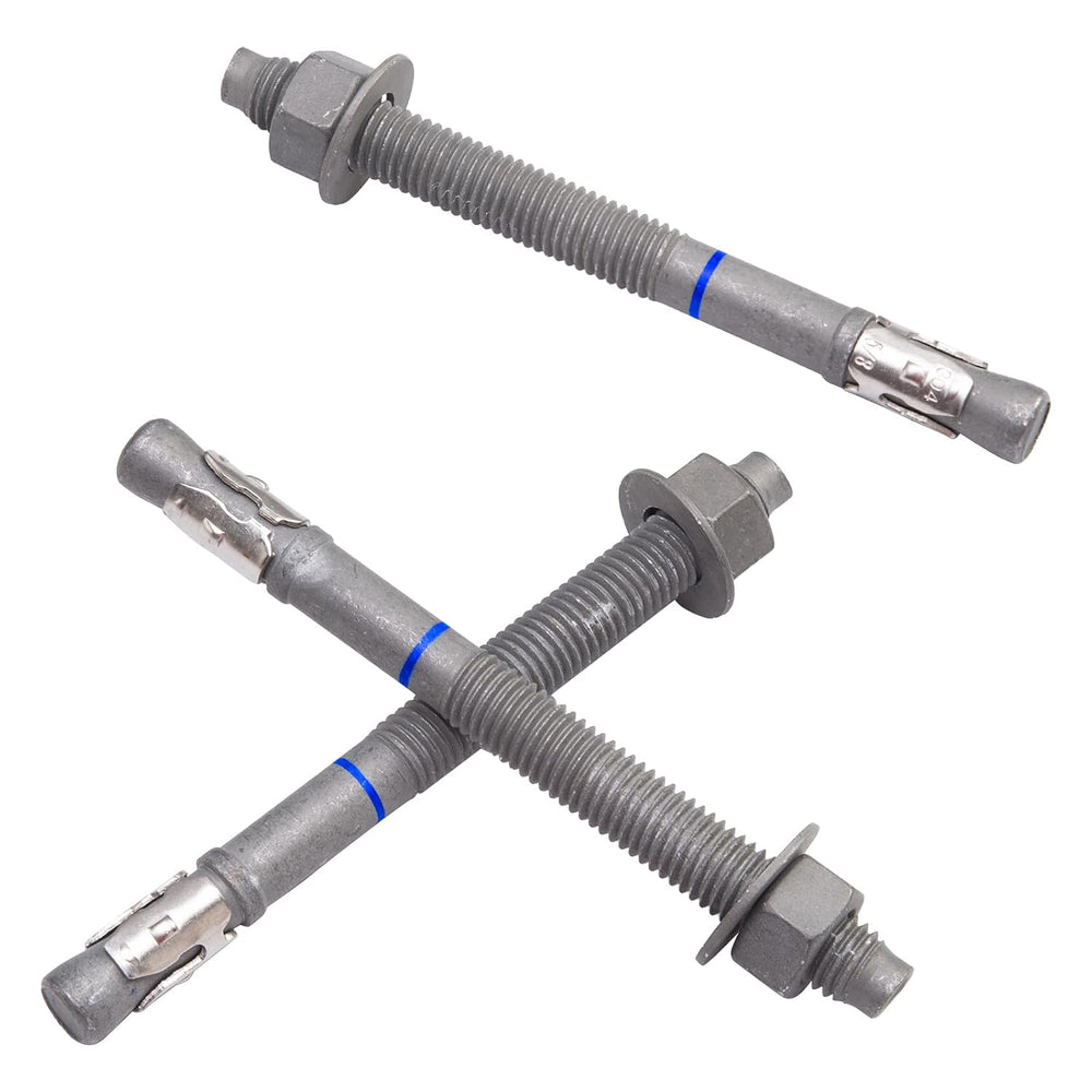 5/8" x 7" Concrete Anchors (20 Pack) 5/8 inch Wedge Anchors Bolts H...