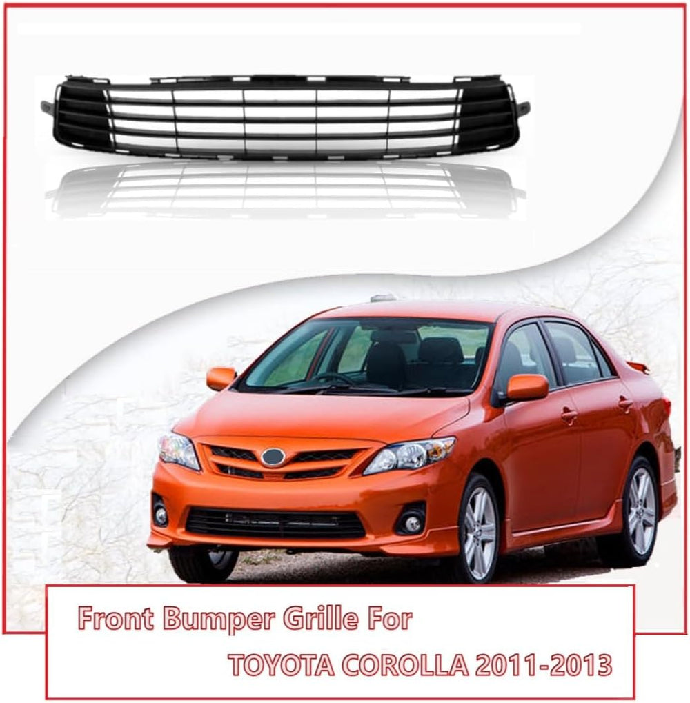 Front Bumper Lower Grille Compatible With Toyota 2011 2012 2013 Corolla Sedan...