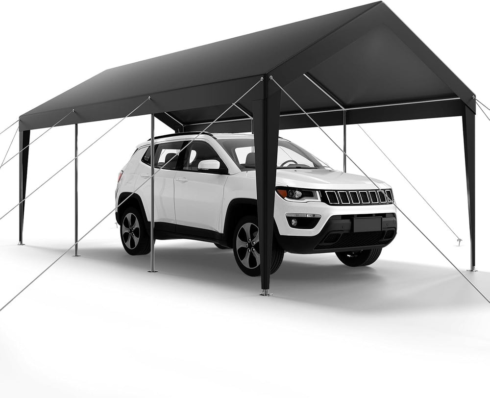 VEVOR Portable Garage 10x20 ft, Heavy-Duty Steel Car Canopy