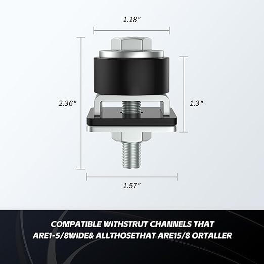 SKTREX Anti-Skid designTrolley Roller Wheels Limit Trolley Assembly Positioni...
