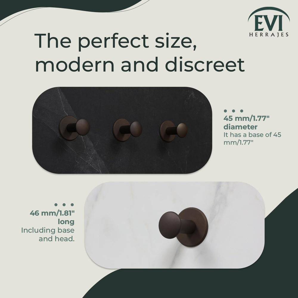 Evi Bathroom Hanger | Wall Hanger Brass | Rustic Finish | for Hanging Clothes...