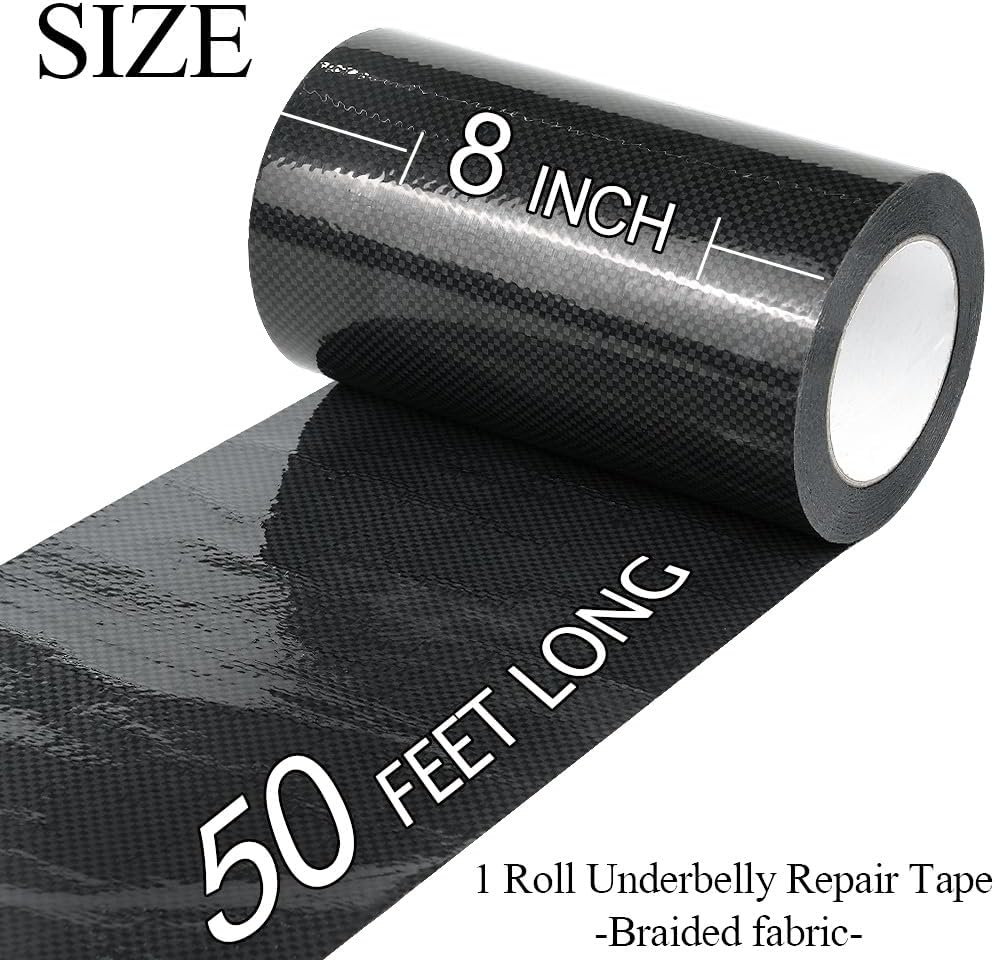 CHUANGSEED RV Underbelly Tape 8'' x 50Ft Flexible Waterproof Fabric R...