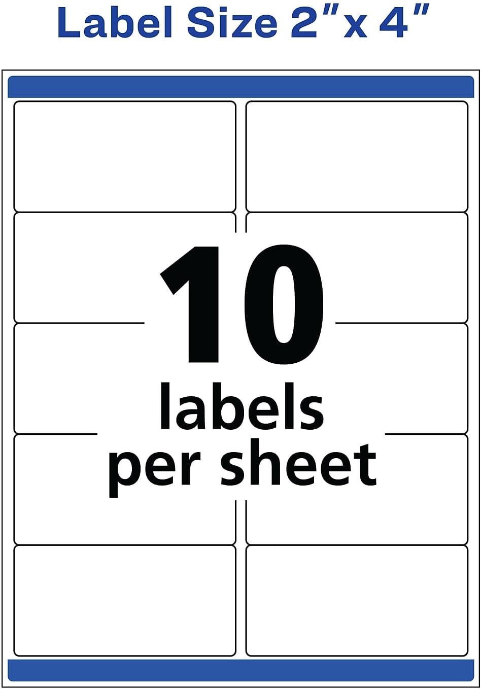 Waterproof Shipping Labels with TrueBlock and Sure Feed, Laser Printers, 2 x ...