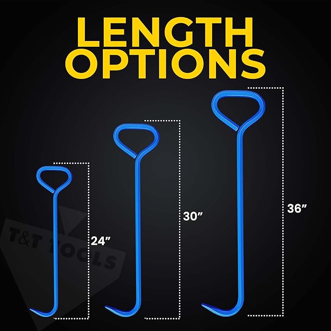 T&T Tools 30-Inch Manhole Hook Tool (2 Pack)