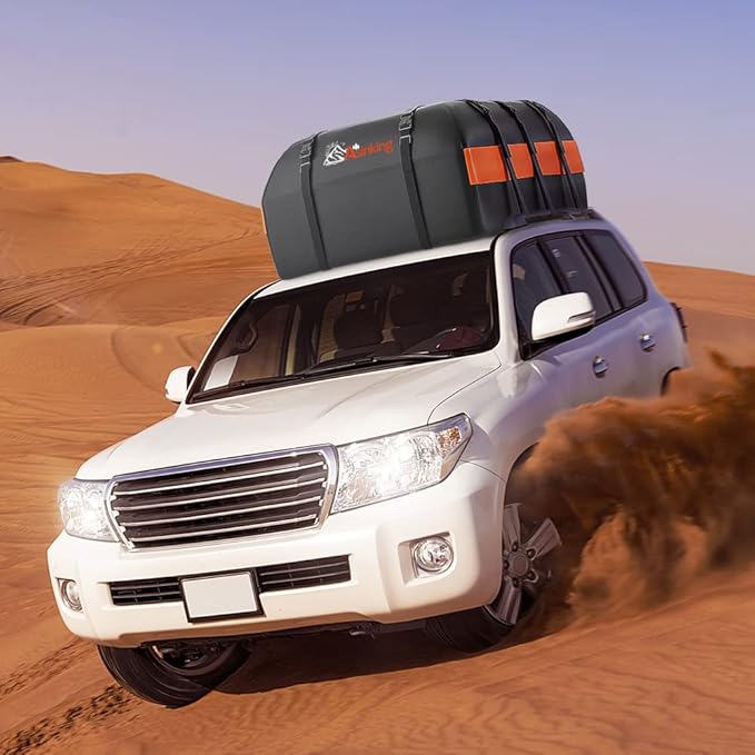 Car Rooftop Cargo Carrier Bag, 15 Cubic Feet Waterproof Heavy Duty 840D Car