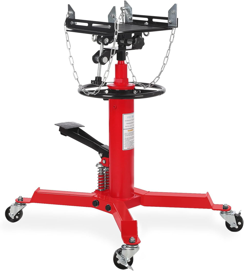Dual Plunger Hydraulic Transmission Jack 1322lbs Capacity, 33.5"-69&quot...