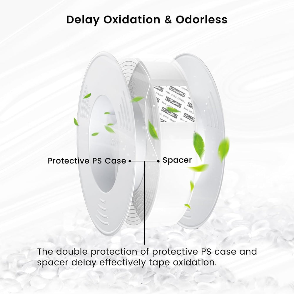 4 Pack Double Sided Tape Heavy Duty, Extra Large16.4FT Nano Double Sided Moun...