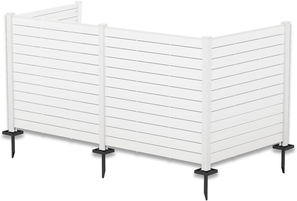 Kozyard 50" W x 48" H Outdoor Privacy Screens Aluminum Post, Air Co...
