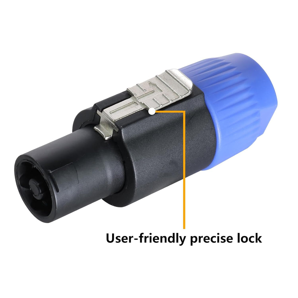 HBU 25PCS 4 Pole Speakon Connectors Bulk NL4FC Audio Connector Twist Lock