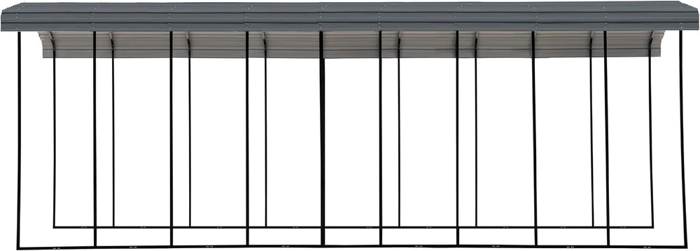 Arrow Carports Galvanized Steel Carport, RV Metal Carport Kit, 14' x 42&#...
