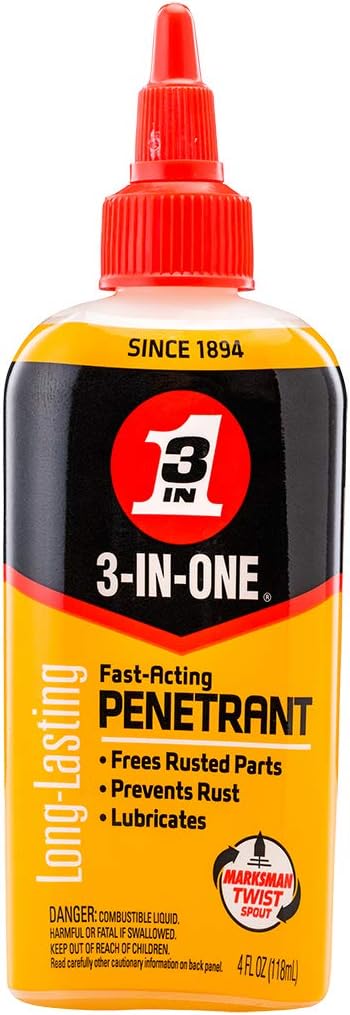 3-IN-ONE Fast-Acting Penetrant Drip Oil, 4 OZ [12-PACK]