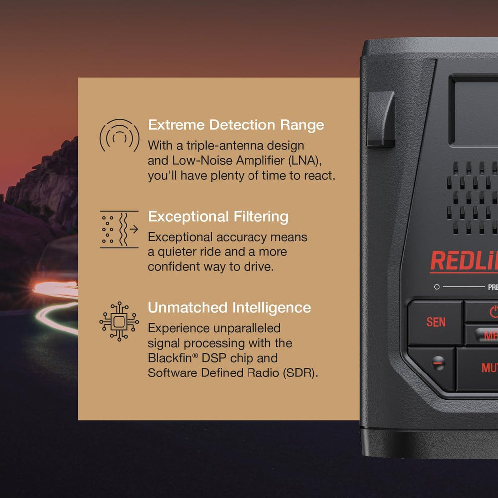 Escort Redline 360c Laser Radar Detector & Escort M2 Smart Dash Cam Bundle